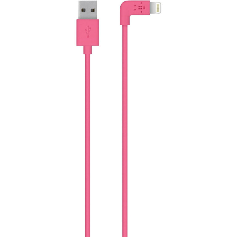 Belkin MIXIT Cable plano de Apple a USB para iPhone 1,2m rosa