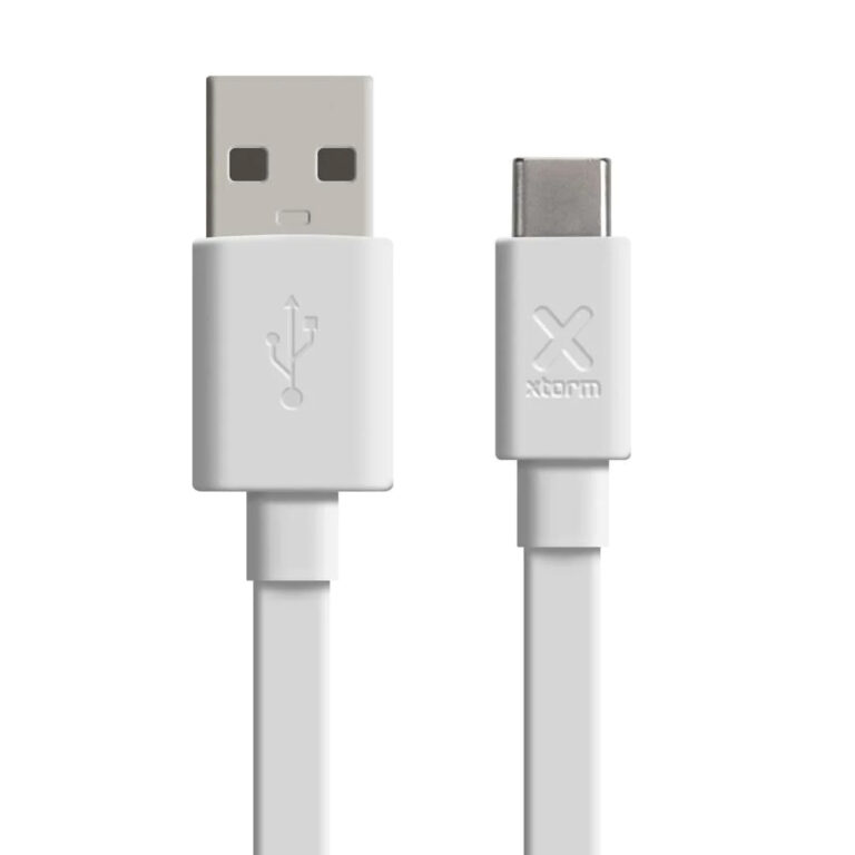 Cable plano XTorm USB A a Micro-USB 1 metro blanco