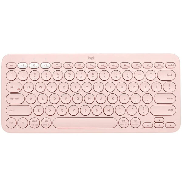Teclado Bluetooth Multi-Dispositivo Logitech K380 Rosa en español (ñ)