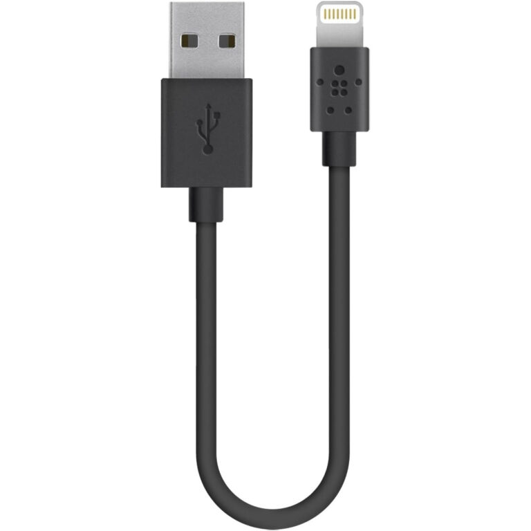 Belkin Cable de Lightning a USB para iPhone y Ipad 15cm negro