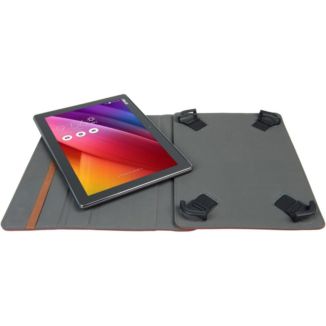 Funda para Tablet Gecko U1T2C3 25,4 cm (10'') Folio Marrón - Imagen 4