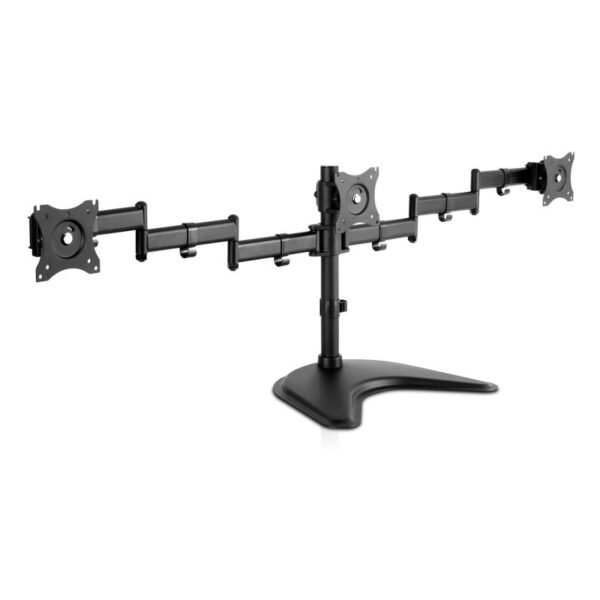 Soporte V7 DS1FST-1E Sobremesa para 3 Monitores 10''/27'' VESA 100x100 Max 8 Kg