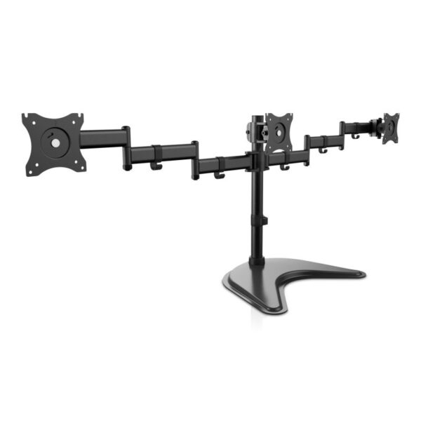 Soporte V7 DS1FST-1E Sobremesa para 3 Monitores 10''/27'' VESA 100x100 Max 8 Kg - Imagen 2