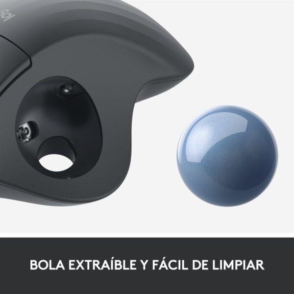 Ratón Logitech Ergo M575 Ratón Trackball Inalámbrico 2000DPI Gris - Imagen 7