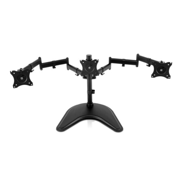 Soporte V7 DS1FST-1E Sobremesa para 3 Monitores 10''/27'' VESA 100x100 Max 8 Kg - Imagen 4