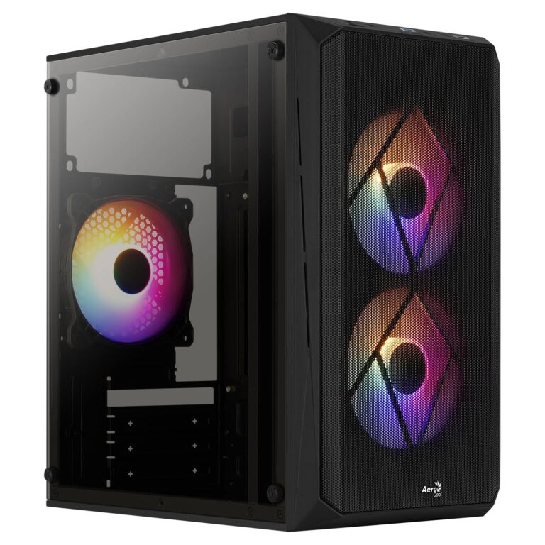 Caja de Ordenador Aerocool MicroATX CS-107 V2 Frontal MESH