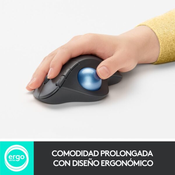 Ratón Logitech Ergo M575 Ratón Trackball Inalámbrico 2000DPI Gris - Imagen 2
