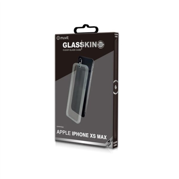 Funda Muvit Skin para Apple iPhone XS Max vidrio templado marco transparente