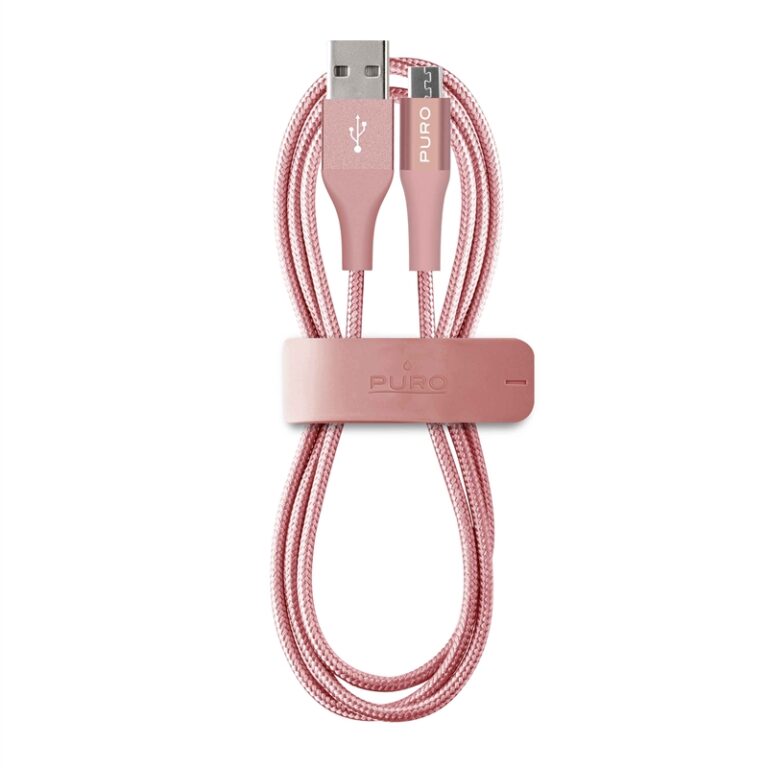 Cable PURO USB-Micro USB 2,4A 1m oro-rosa