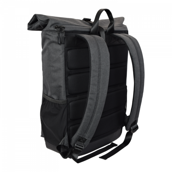 Mochila V7 para portátil de 16'' Elite Rolltop Gris - Imagen 4