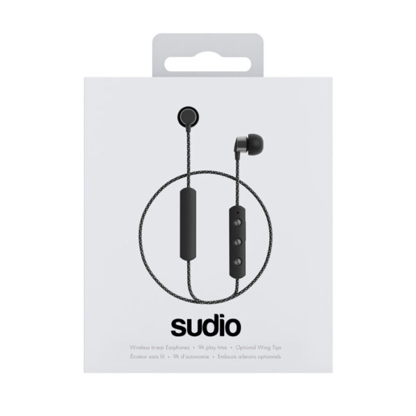 Auriculares Sudio TIO Inalámbrico In-Ear con Micrófono negro (NUEVO) - Imagen 3