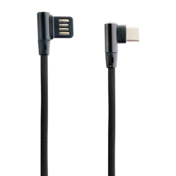 Cable Muvit Tiger USB a Tipo C formato L 3A 1,2m negro