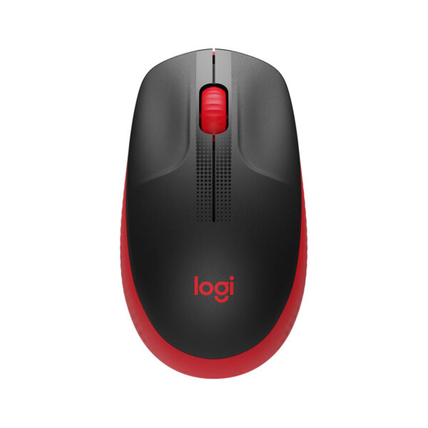 Logitech M190 Ratón Inalámbrico Full Size 1000DPI Negro/Rojo Usado