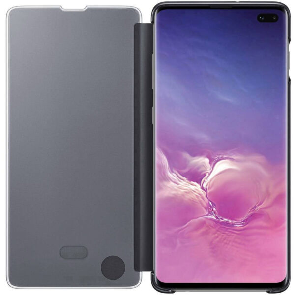 Funda original Samsung Clear View para Samsung Galaxy 10 Plus negra - Imagen 4
