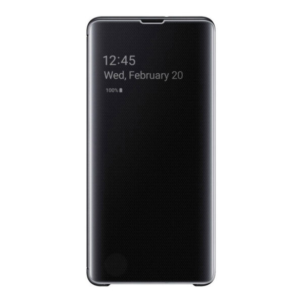 Funda original Samsung Clear View para Samsung Galaxy 10 Plus negra