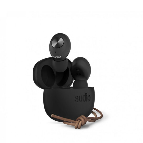 Auriculares de botón Sudio Tolv Bluetooth True Wireless Negro (NUEVO)