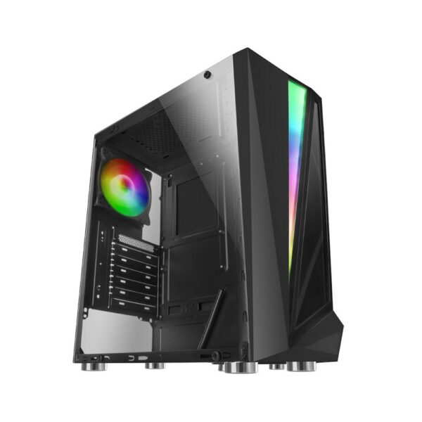 Caja de Ordenador Mars Gaming ATX MCL BLACK DUAL Glass RGB **Tiene diversos golpes** - Imagen 4