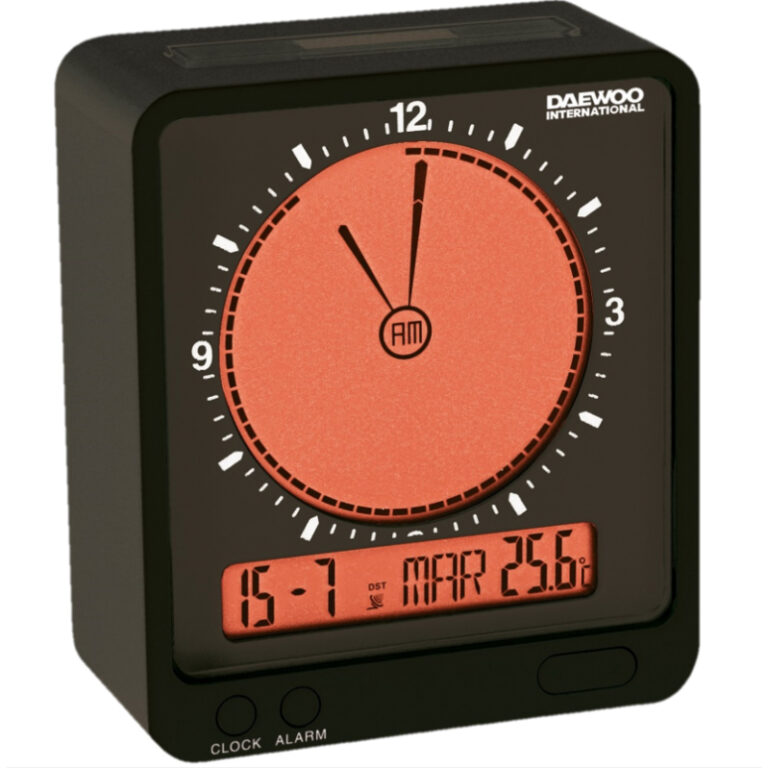 Reloj Despertador Digital Daewoo DCD-210 negro