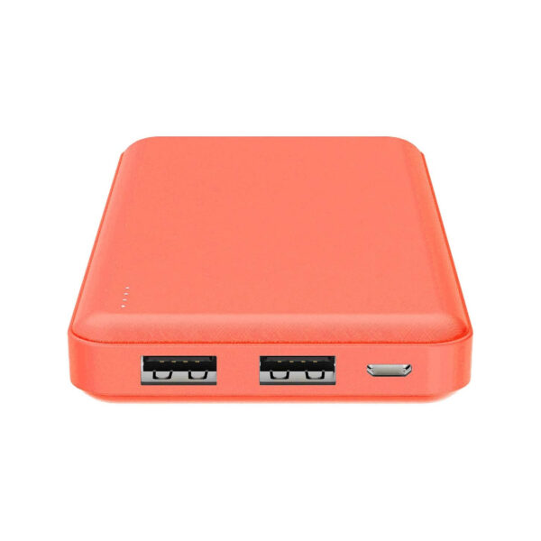Power Bank Celly PBE10000OR 10.000 mAh 2 Salidas USB-A Naranja - Imagen 2