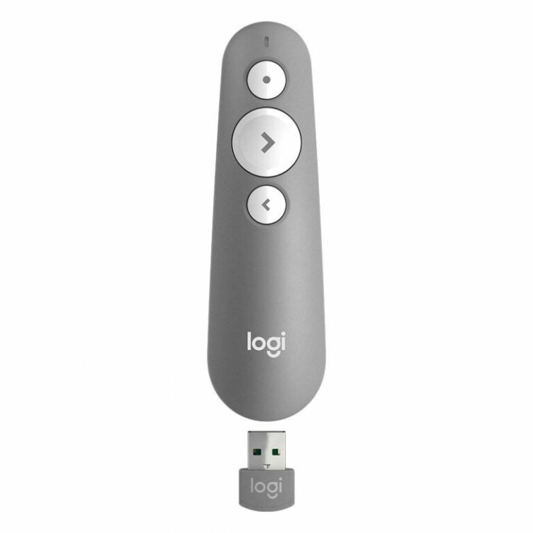 Logitech R500 Mando Inalámbrico Láser para Presentaciones Gris Usado