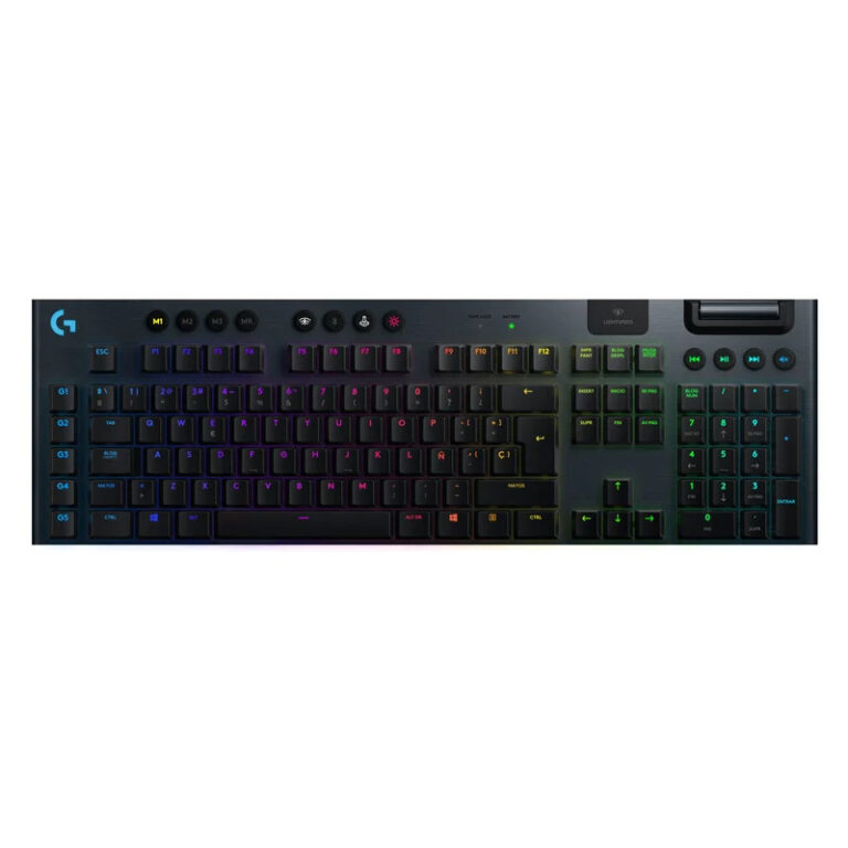 Teclado Mecánico Logitech G915 Gaming Inalámbrico RGB GL Táctil en español Usado