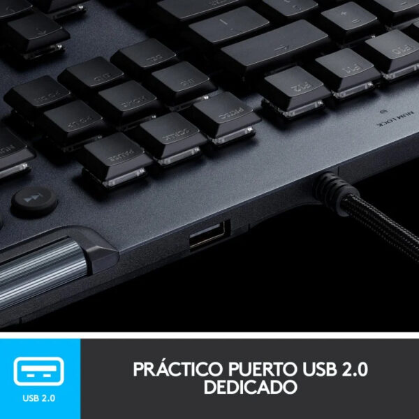 Teclado Mecánico Gaming Logitech G815 RGB GL Táctil en español Usado - Imagen 9