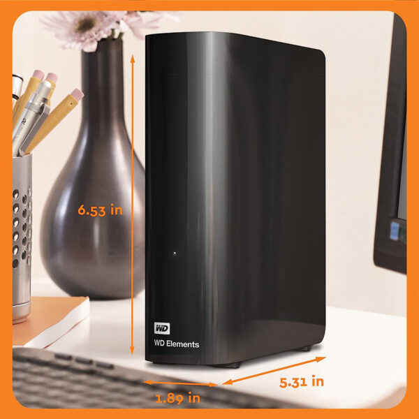 Disco Duro Western Digital 4TB Elements Desktop External HD USB 3.0 Usado - Imagen 2