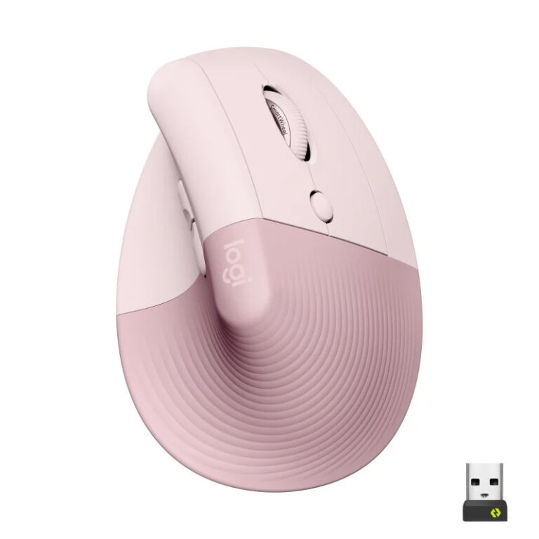 Ratón Inalámbrico Logitech Lift Vertical para Diestros 4000 DPI Rosa