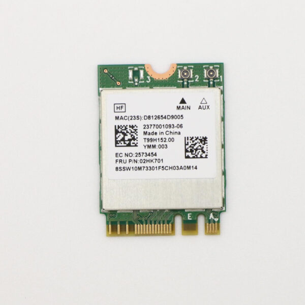 Lenovo Foxconn RTL8822CE 2 * 2ac+BT5 0 PCIE M.2 Module 02HK701, WLAN, FRU02HK701