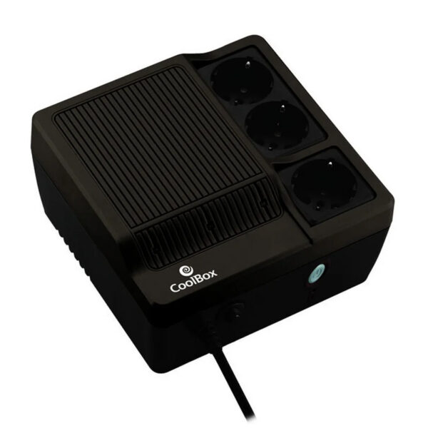 SAI CoolBox SCUDO600 600VA/300W con 3 Schukos negro