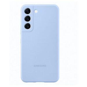 Funda original Samsung de silicona para Samsung Galaxy S22 Azul Cielo