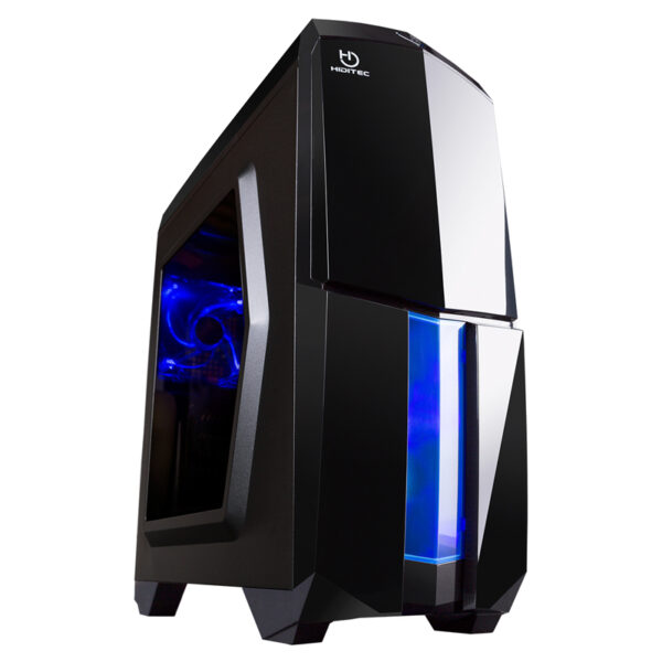 Caja de Ordenador Hiditec NG-X1 Black USB 3.0 con Ventana Negra