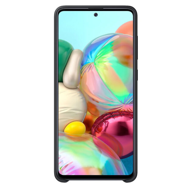 Funda original Samsung de silicona para Samsung Galaxy A71 negra - Imagen 2