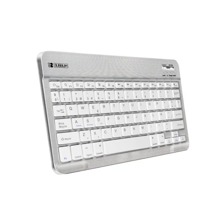 Teclado Subblim Smart Bluetooth Plata en español