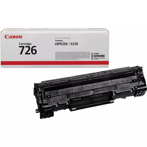 Tóner Original Canon laser  726 color Negro **Caja abierta, producto sin usar** - Imagen 2