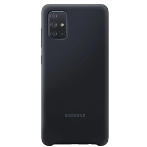 Funda original Samsung de silicona para Samsung Galaxy A71 negra