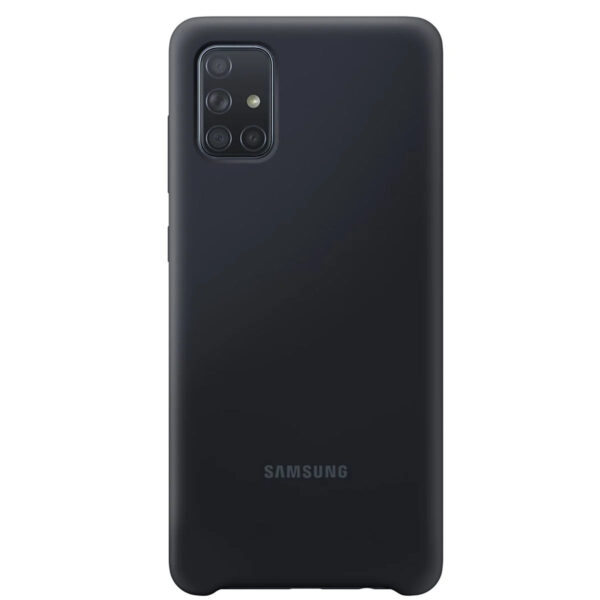 Funda original Samsung de silicona para Samsung Galaxy A71 negra