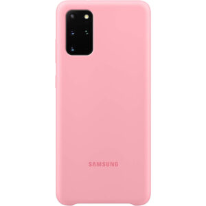 Funda original Samsung de silicona para Samsung Galaxy S20+ rosa