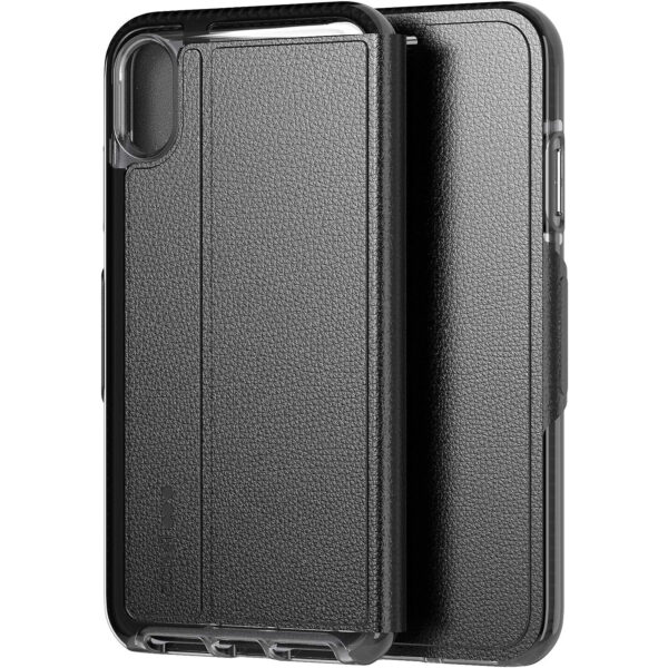 Funda Protectora Tech21 Evo Wallet con tarjetero para Apple iPhone XS MAX negro