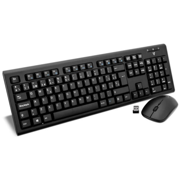 Combinación V7 teclado y ratón inalámbrico en español (ñ)