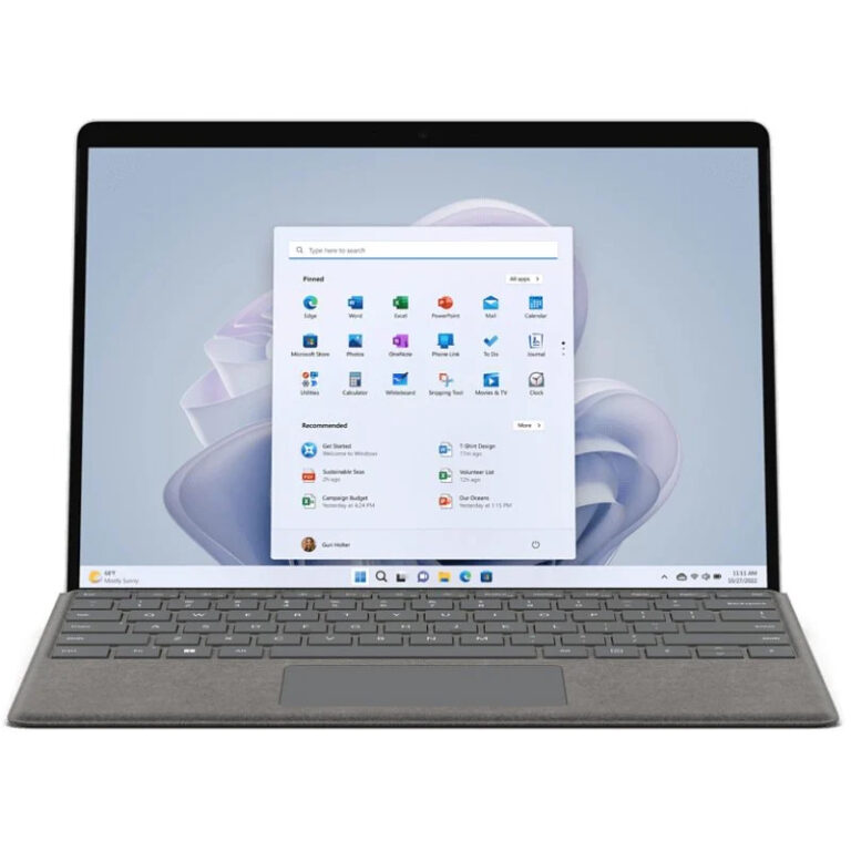 Microsoft Surface Pro 9 Platino Intel Evo Core i5-1245U/8GB/256GB SSD/13'' Táctil