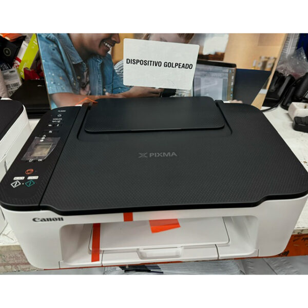 Impresora De Foto Canon Pixma Ts3452 Inyección De Tinta 4800 X 1200 Dpi 5'' X 7'' (13x18 Cm) Wifi **Tiene un golpe en la carcasa, roto el plástico, tema estético que no afecta al funcionamiento**