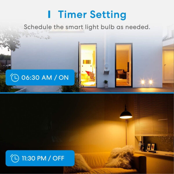 Meross Bombilla LED Multicolor Inteligente WiFi Regulable - Imagen 4