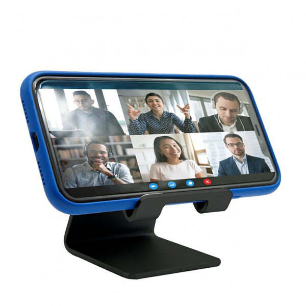 Myway soporte sobremesa compatible con smartphones y tablets negro