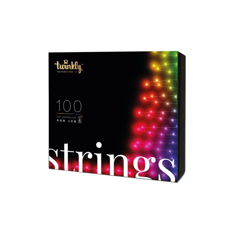 Twinkly Strings - Cadena de Luces de Navidad con 100 LED RGB Interior y Exterior