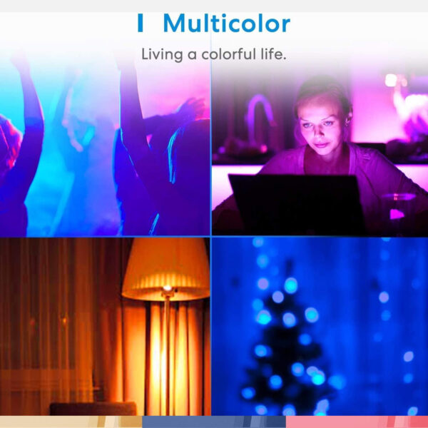 Meross Bombilla LED Multicolor Inteligente WiFi Regulable - Imagen 7