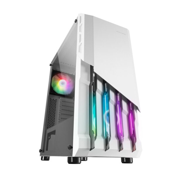 Caja ordenador Mars Gaming MC-X2 FRGB USB 3.0 Blanca con Ventana Usada - Imagen 3