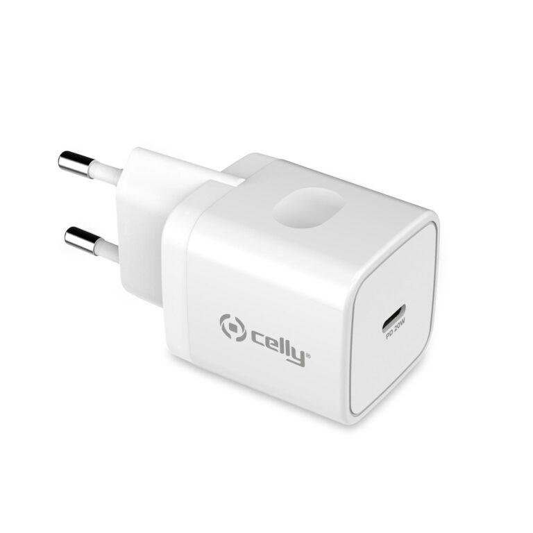 Cargador de pared Celly TC1USBC20WWH 20W USB-C Blanco
