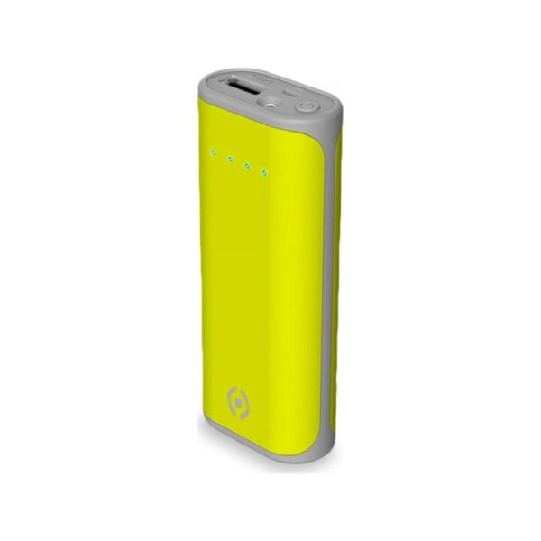 Power Bank Universal Celly Daily 5000 mAh Light Green con luz