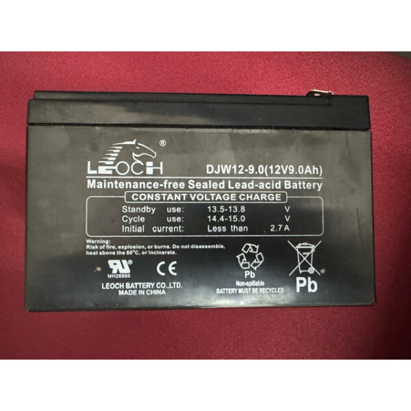 Pack de 2 Baterías para SAI EATON original Leoch DJW12-9.0 T2 12V 9Ah